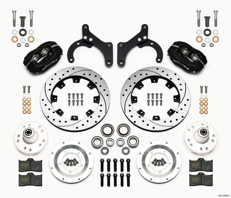 Wilwood Forged Dynalite Front Kit 12.19in Drilled 59-64 Chevy Impala / 63-64 Corvette Wilwood