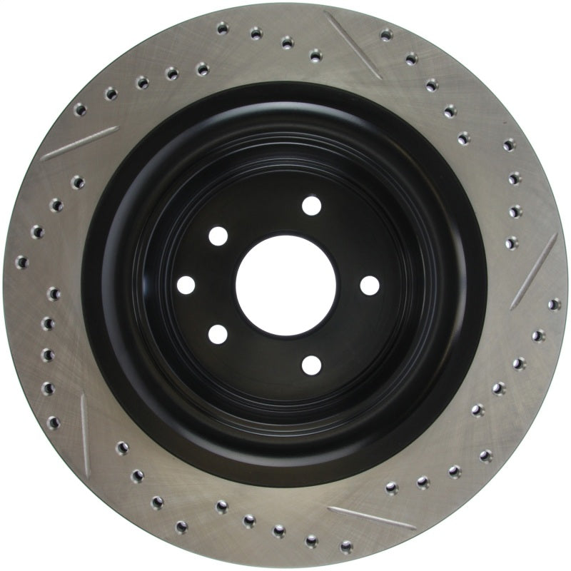 STOPTECH INFINITI G37 / NISSAN 370Z SPORTSTOP SLOTTED & DRILLED REAR RIGHT ROTOR, 127.42101R - eliteracefab.com