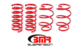 BMR LOWERING SPRINGS PERFORMANCE 1.25" FRONT 0.25" REAR - RED (2015+ MUSTANG GT) - eliteracefab.com
