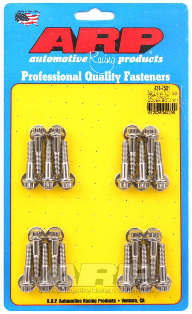ARP Chevy LT1 6.2L Valve Cover 12pt Stainless Steel Bolt Kit ARP