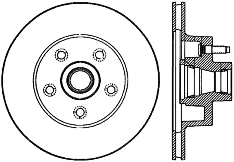 StopTech Slotted & Drilled Sport Brake Rotor Stoptech