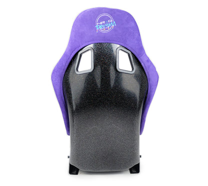 NRG FRP Bucket Seat PRISMA Edition w/ Pearlized Back Purple Alcantara - Medium - FRP-303PP-PRISMA