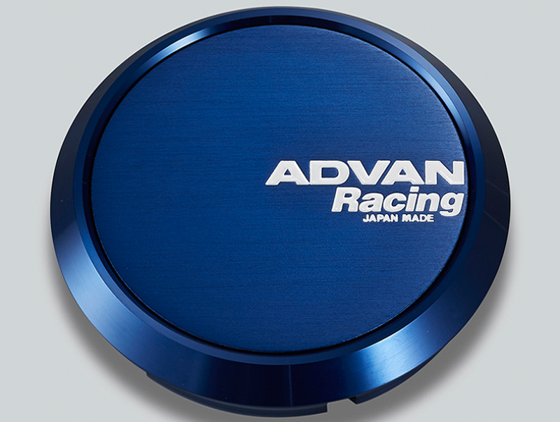 Advan Racing Center Cap Flat 73mm Blue - eliteracefab.com