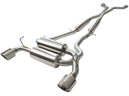 aFe Takeda 2-1/2in 304SS Cat-Back Exhaust Infiniti G37 08-13/Q60 14-15 V6-3.7 w/ Polished Tips aFe