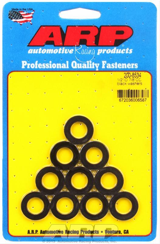 ARP Black Washers - 1/2 ID x 7/8 OD (10) - eliteracefab.com
