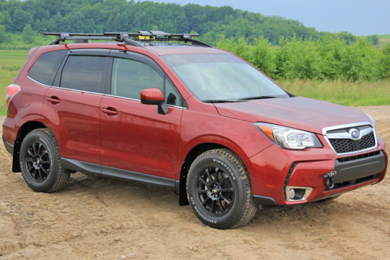 Rally Armor UR Mudflaps Black Urethane Red Logo 2014-2017 Forester - eliteracefab.com