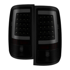 xTune 07-13 GMC Sierra 1500 LED Tail Lights - Black Smoke (ALT-ON-GS07-G2-LED-BSM) - eliteracefab.com