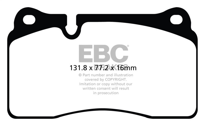 EBC Brakes Redstuff Ceramic Brake Pads - eliteracefab.com