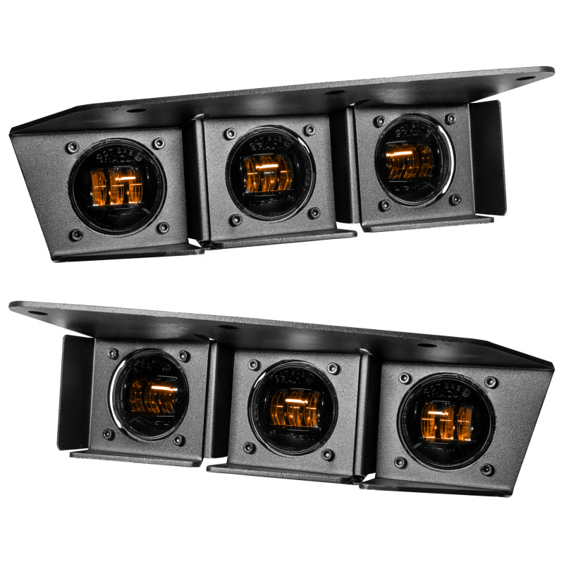 Oracle High 21-22 Ford Bronco Triple LED Fog Light kit for Steel Bumper ORACLE Lighting