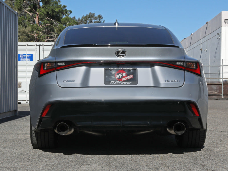 aFe Lexus IS350 14-22 V6-3.5L Takeda Axle-Back Exhaust System- Polished Tip aFe