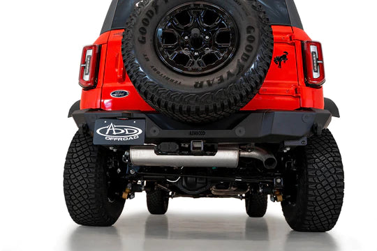 Addictive Desert Designs 2021+ Ford Bronco Rock Fighter Rear Bumper - Hammer Black - eliteracefab.com