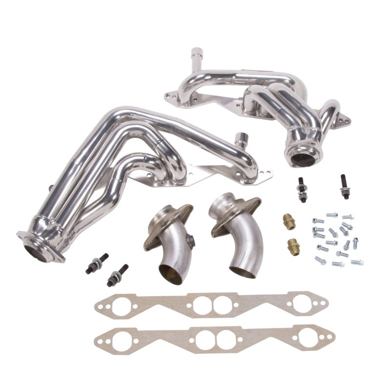 BBK 93-96 Chevrolet Impala SS Shorty Tuned Length Exhaust Headers - 1-5/8 Silver Ceramic - eliteracefab.com