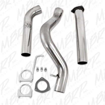 MBRP 07-10 Chevy/GMC 2500/3500 Duramax LMM 4in Filter Back Single Side T409 No Muffler - eliteracefab.com