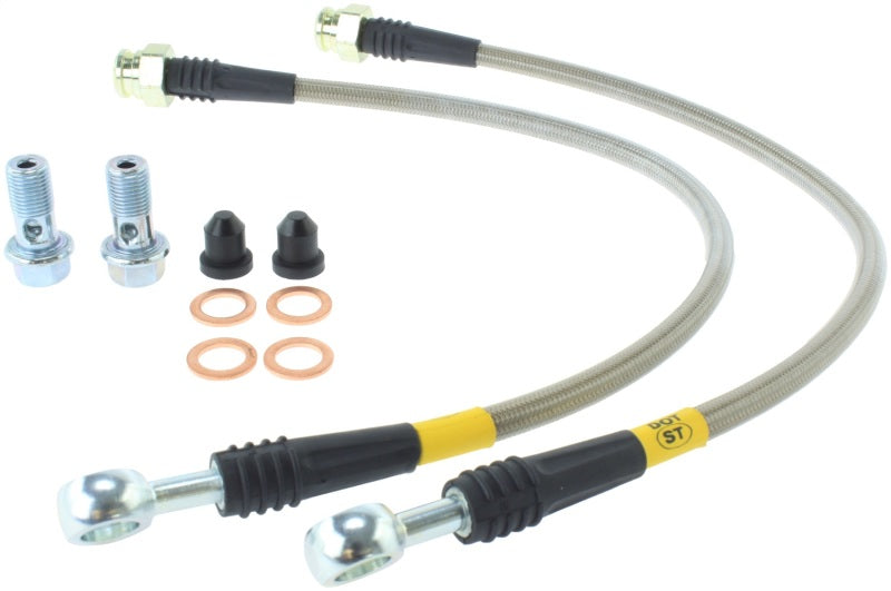 StopTech 06-10 Chevrolet Corvette Z06 Stainless Steel Rear Brake Lines - eliteracefab.com