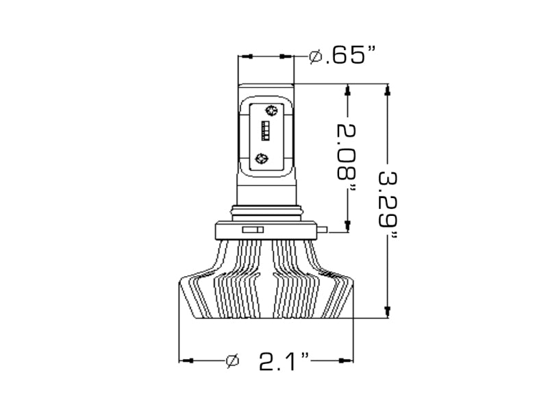 Oracle 9012 4000 Lumen LED Headlight Bulbs (Pair) - 6000K - eliteracefab.com