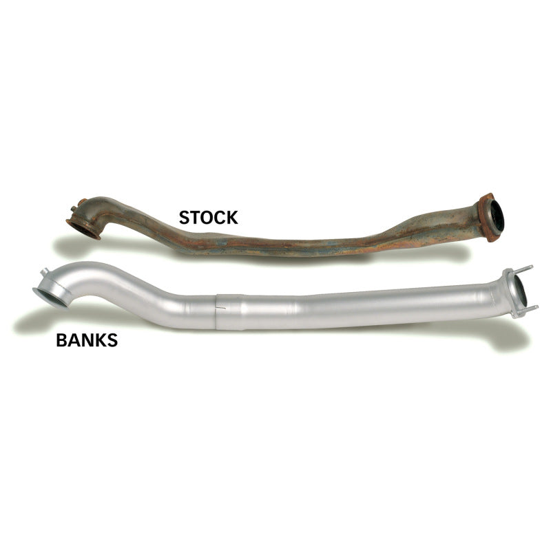 Banks Power 94-97 Ford 7.3L ECSB Monster Exhaust System - SS Single Exhaust w/ Black Tip Banks Power