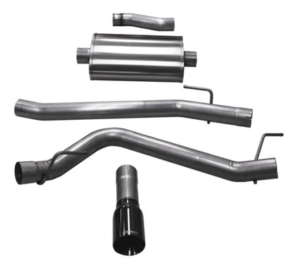 Corsa 2020 Jeep Gladiator JT 3.6L, Single Side Exit Cat-Back Exhaust w/ Single 4in Polished Tip CORSA Performance