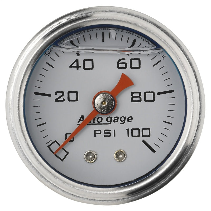 Autometer 1.5 inch Fuel Pressure Gauge 0-100 PSI 2177