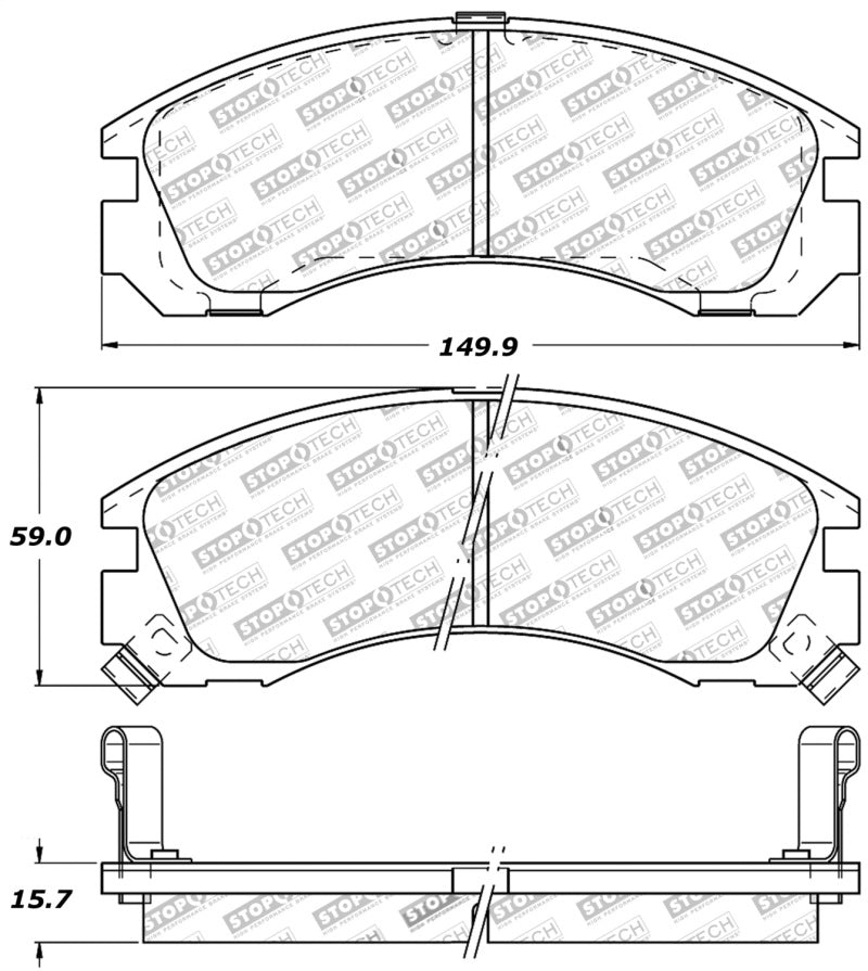 STOPTECH PERFORMANCE 93-99 EAGLE TALON 4WD / 92-04 MITSUBISHI DIAMANTE / 6/92-99 MITSUBISHI ECLIPSE, 309.05300 - eliteracefab.com