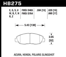 Load image into Gallery viewer, Hawk Performance DTC-70 Front Brake Pads - HB275U.620