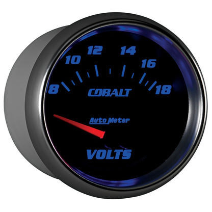 AutoMeter Gauge Voltmeter 2-5/8in. 18V Electric Cobalt 7991