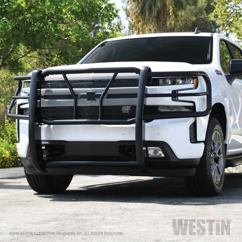 Westin 2019 Chevrolet Silverado 1500 HDX Grille Guard - Black - eliteracefab.com