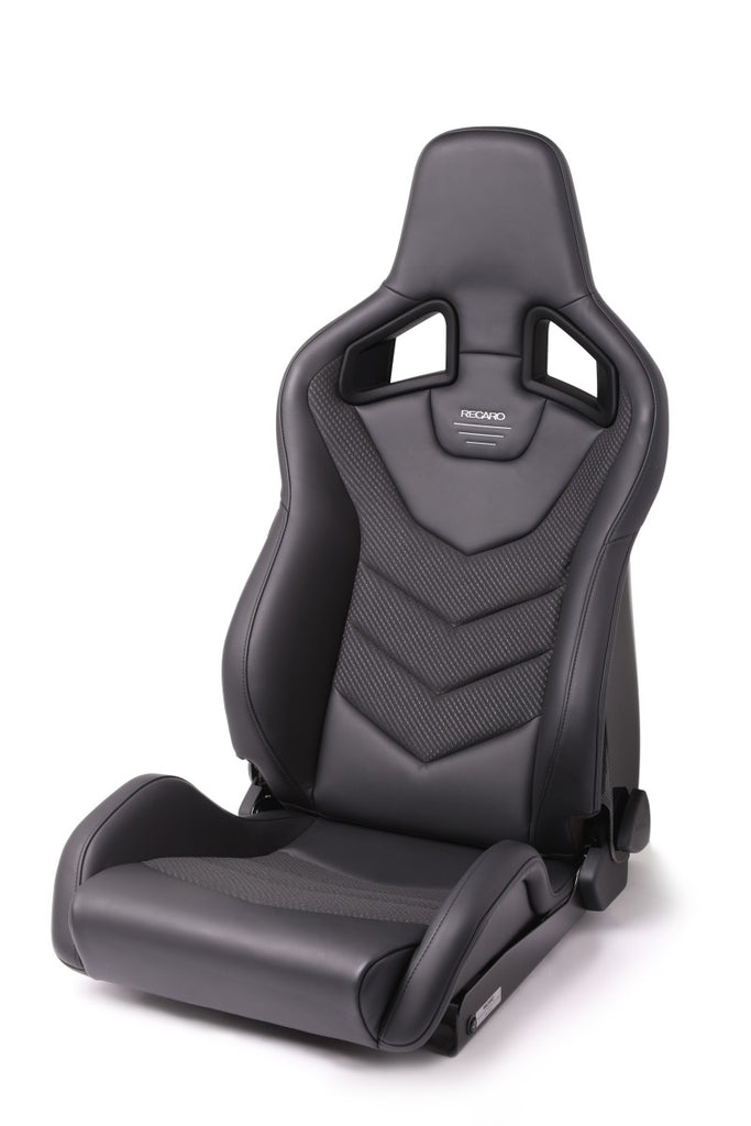 Recaro Sportster GT Driver Seat - Black Leather/Carbon Weave - eliteracefab.com