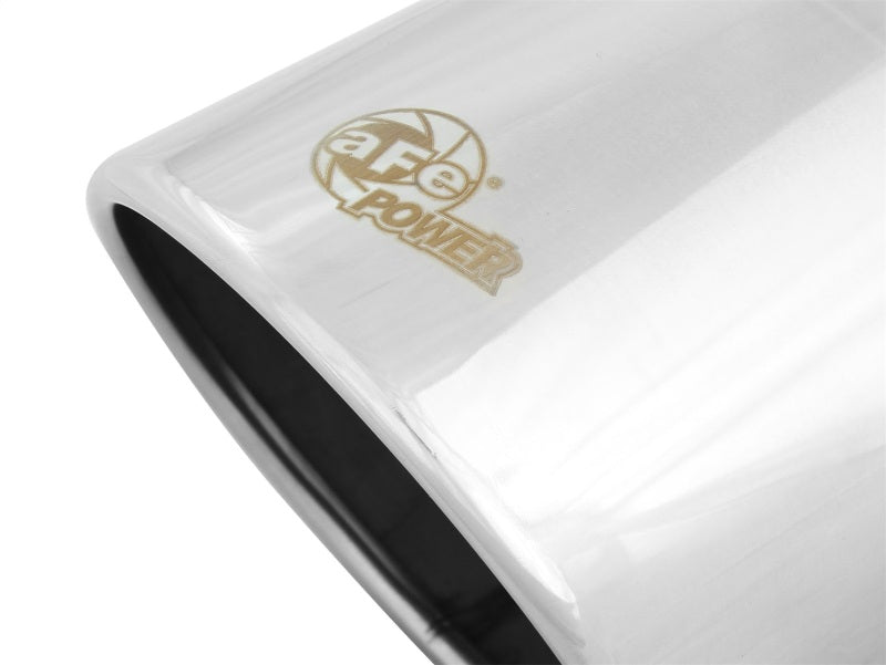 aFe Diesel Exhaust Tip Bolt On Polished 4in Inlet x 6in Outlet x 12in Length aFe