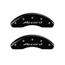 Load image into Gallery viewer, MGP 4 Caliper Covers Engraved Front Accord Engraved Rear Accord Black finish silver ch MGP