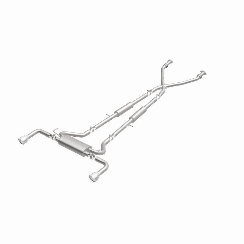 MagnaFlow 14 Infiniti Q50 V6 3.7L Cat-Back Polished Stainless Tips Dual Split Rear Exit Exhaust Magnaflow