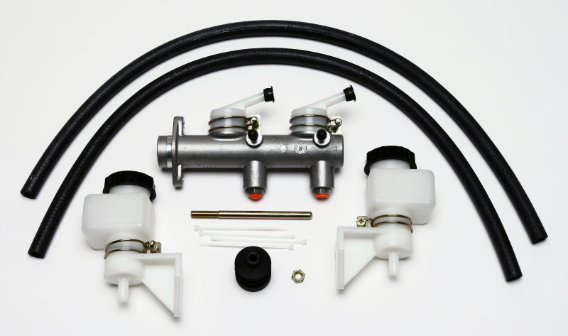 Wilwood Tandem Master Cylinder - 1in Bore w/ Remote Reservoirs - eliteracefab.com