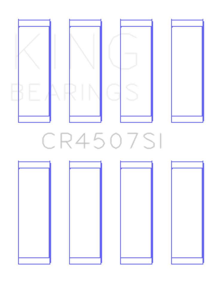 King Mazda MZR 2.3L 16v / Ford Duratec 2.3L 16v (Size +.75) Connecting Rod Bearing Set (Set of 4)