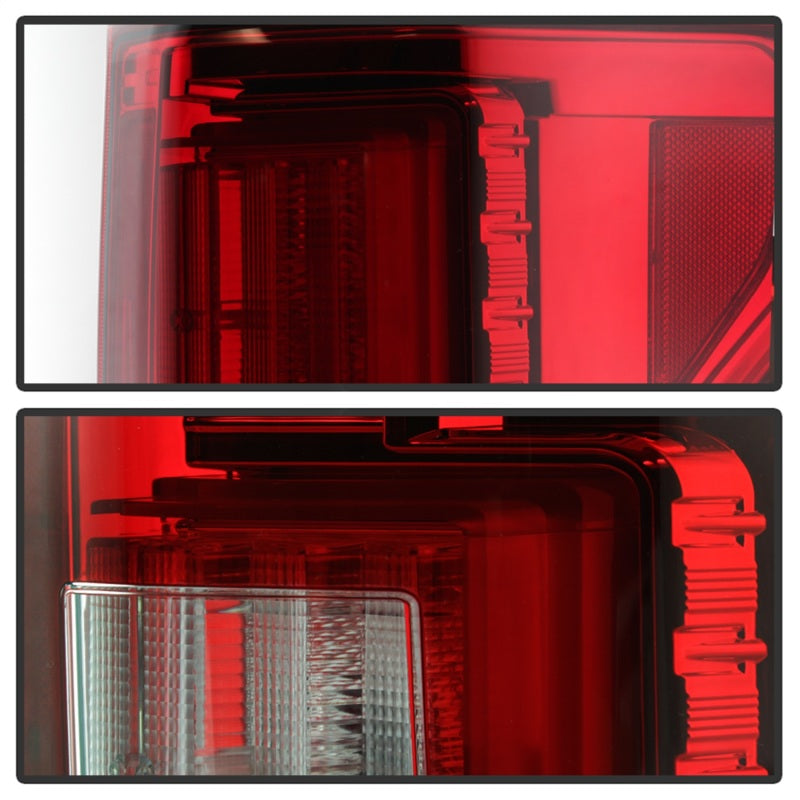 Spyder 18-19 Ford F-150 (w/o Blind Spot Sensor) LED Tail Lights - Red Clear (ALT-YD-FF15018-LED-RC) - eliteracefab.com