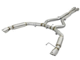 aFe MACHForce XP 3in Aggressive Toned Cat-Back Exhausts w/ Polished Tips 15-17 Ford Mustang V6/V8