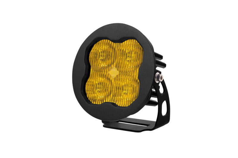 Diode Dynamics SS3 LED Pod Pro - Yellow SAE Fog Round (Single)