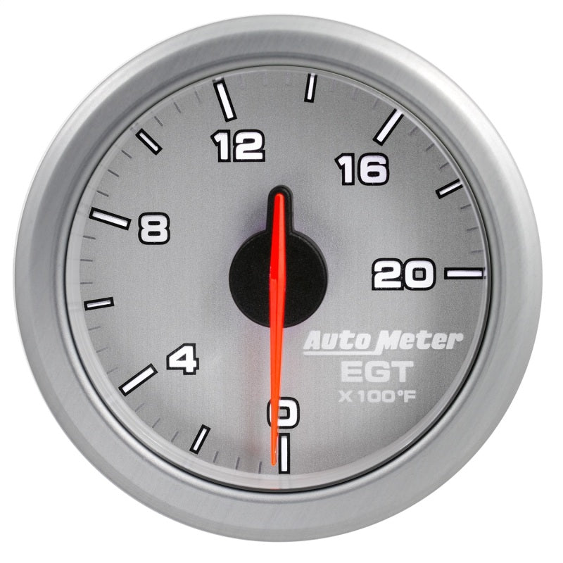 Autometer Airdrive 2-1/16in EGT Gauge 0-2000 Degrees F - Silver 9145-UL