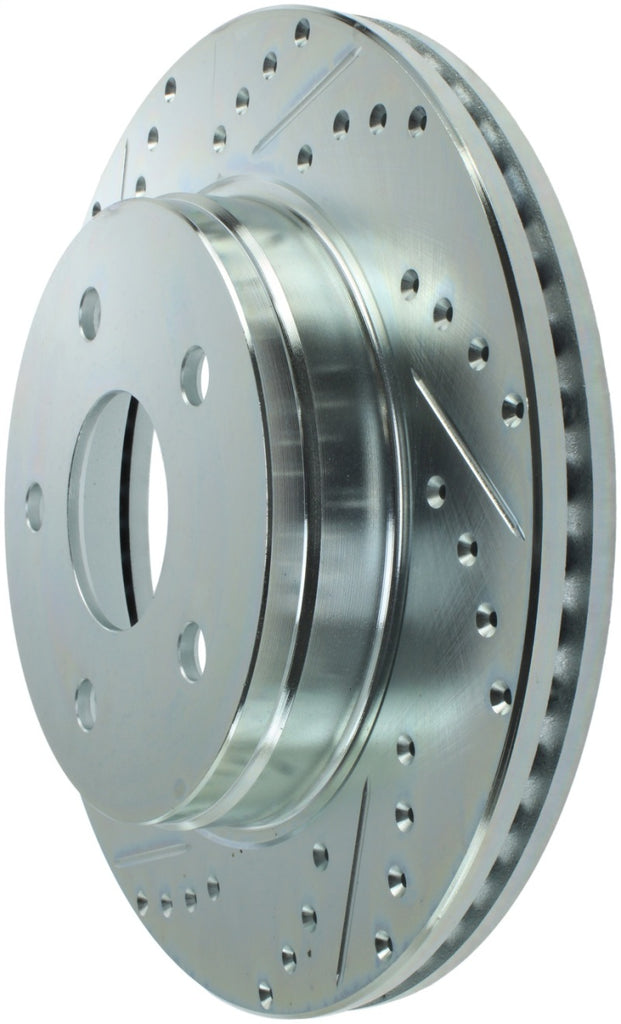 StopTech Select Sport 04-09 Dodge Durango / 02-05 Ram 1500 Slotted and Drilled Right Front Rotor - eliteracefab.com