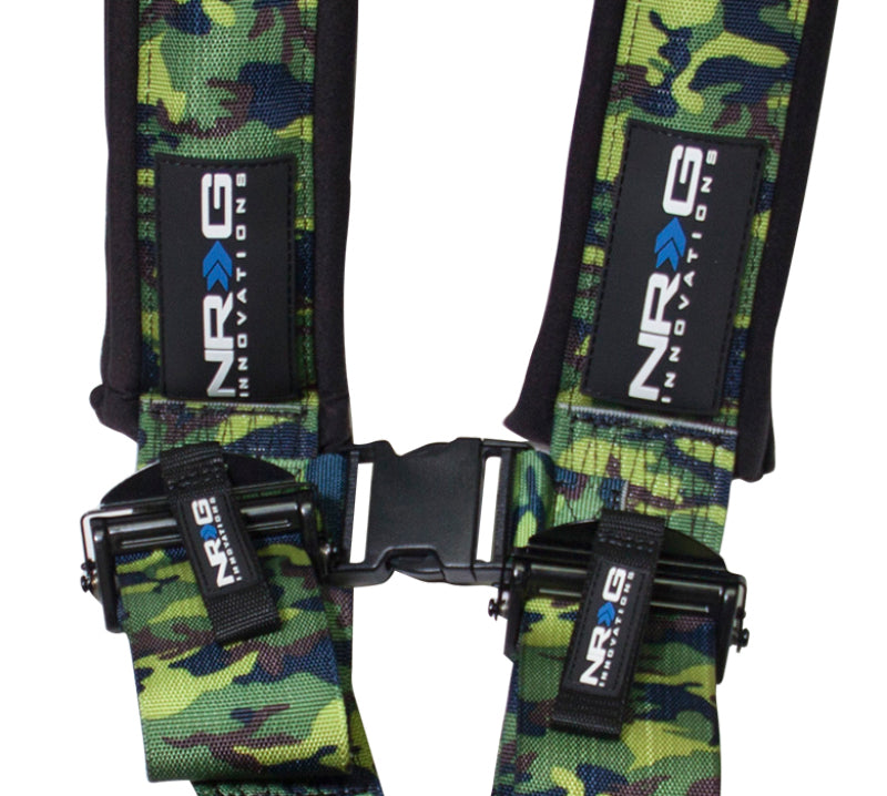 NRG SFI 16.1 5pt 3in. Seat Belt Harness/ Latch Link - Camo.