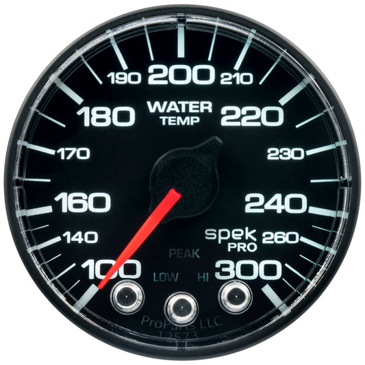 Autometer Spek-Pro 52.4mm 100-300 Deg F Digital Stepper Motor Water Temp Gauge P346328