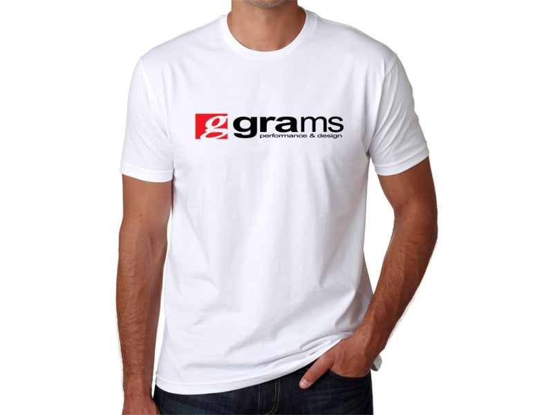 Grams Performance and Design Logo White T-Shirt - XL