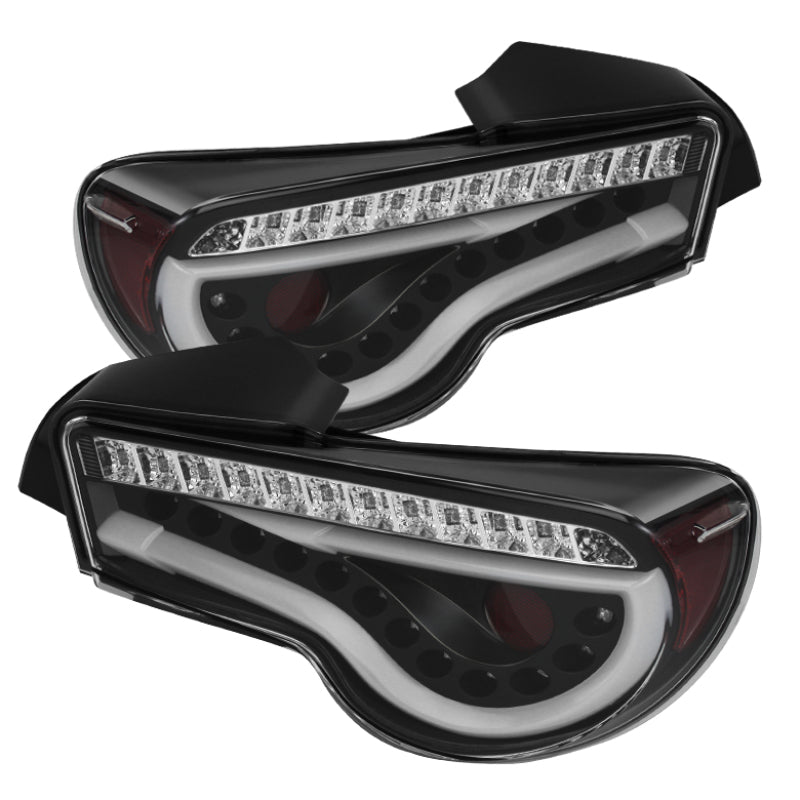 Spyder Scion FRS 12-14/Subaru BRZ 12-14 Light Bar LED Tail Lights Black ALT-YD-SFRS12-LBLED-BK - eliteracefab.com