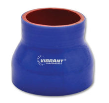 Load image into Gallery viewer, Vibrant 4 Ply Reducer Coupler 3in ID x 2.5in ID x 4.5n Long - Blue - eliteracefab.com