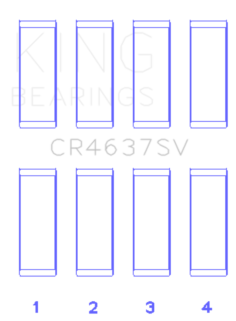 King Audi BYT/CDNC/CCZD/CPSA (Size 0.50) Connecting Rod Bearing Set