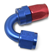 Load image into Gallery viewer, Russell Performance -10 AN Red/Blue 150 Degree Full Flow Swivel Hose End (With 15/16in Radius)