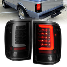 Load image into Gallery viewer, ANZO 1993-1997 Ford Ranger LED Tail Lights w/ Light Bar Black Housing Clear Lens - eliteracefab.com