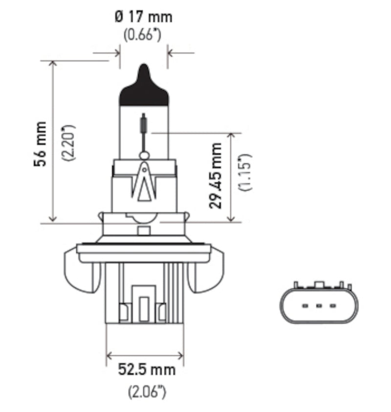 Hella Bulb H13 12V 60/55W P264T T4