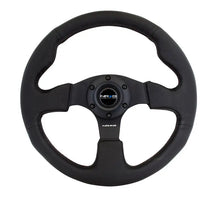 Load image into Gallery viewer, NRG Reinforced Steering Wheel 320mm Leather Steering Wheel Red Stitch - eliteracefab.com