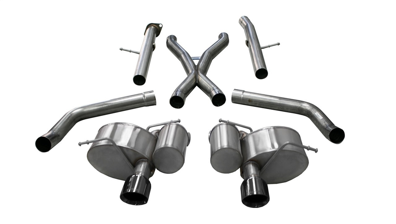 Corsa 12-20 Jeep Grand Cherokee SRT 2.75in Dual Rear Xtreme Cat-Back Exhaust - Black PVD Tip Finish - eliteracefab.com