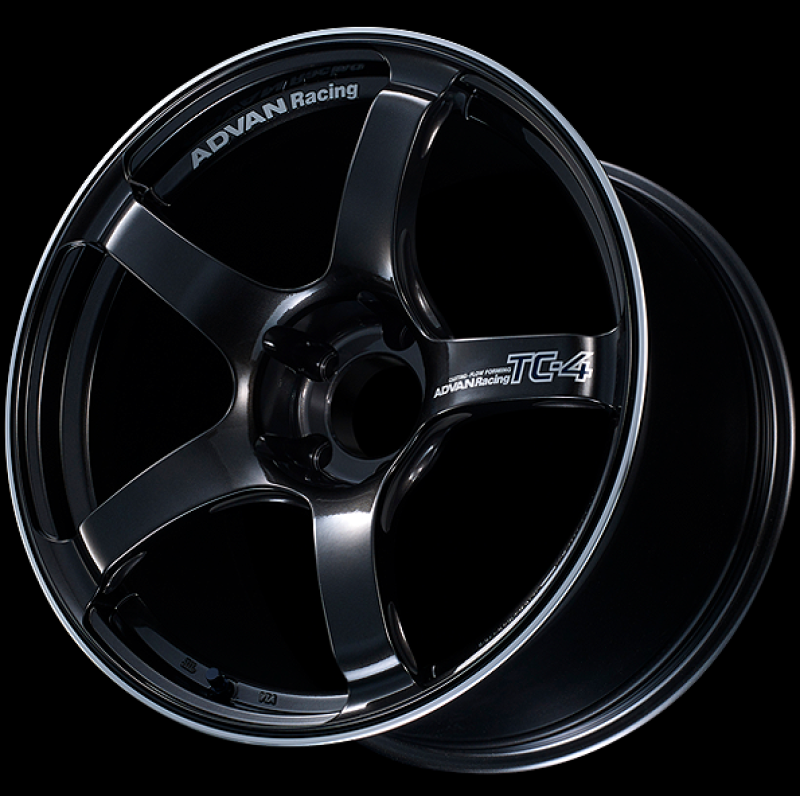 Advan TC4 18x9.5 +35 5-114.3 Racing Black Gunmetallic and Ring Wheel - eliteracefab.com