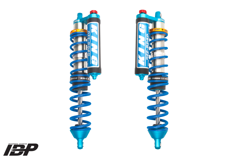 King Shocks 18+ RZR-XP Turbo S 2.5 Front Internal Bypass Piggyback Coilover w/ Finned Res & Adjuster